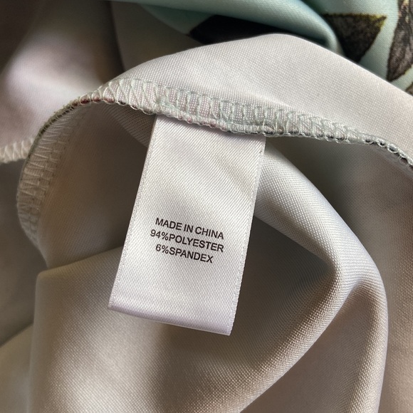 CeCe Half Sleeve Shift Dress, light blue with floral pattern - Picture 10 of 10